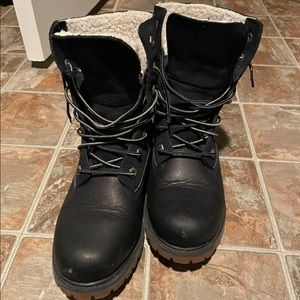 timberland fleece lined boots